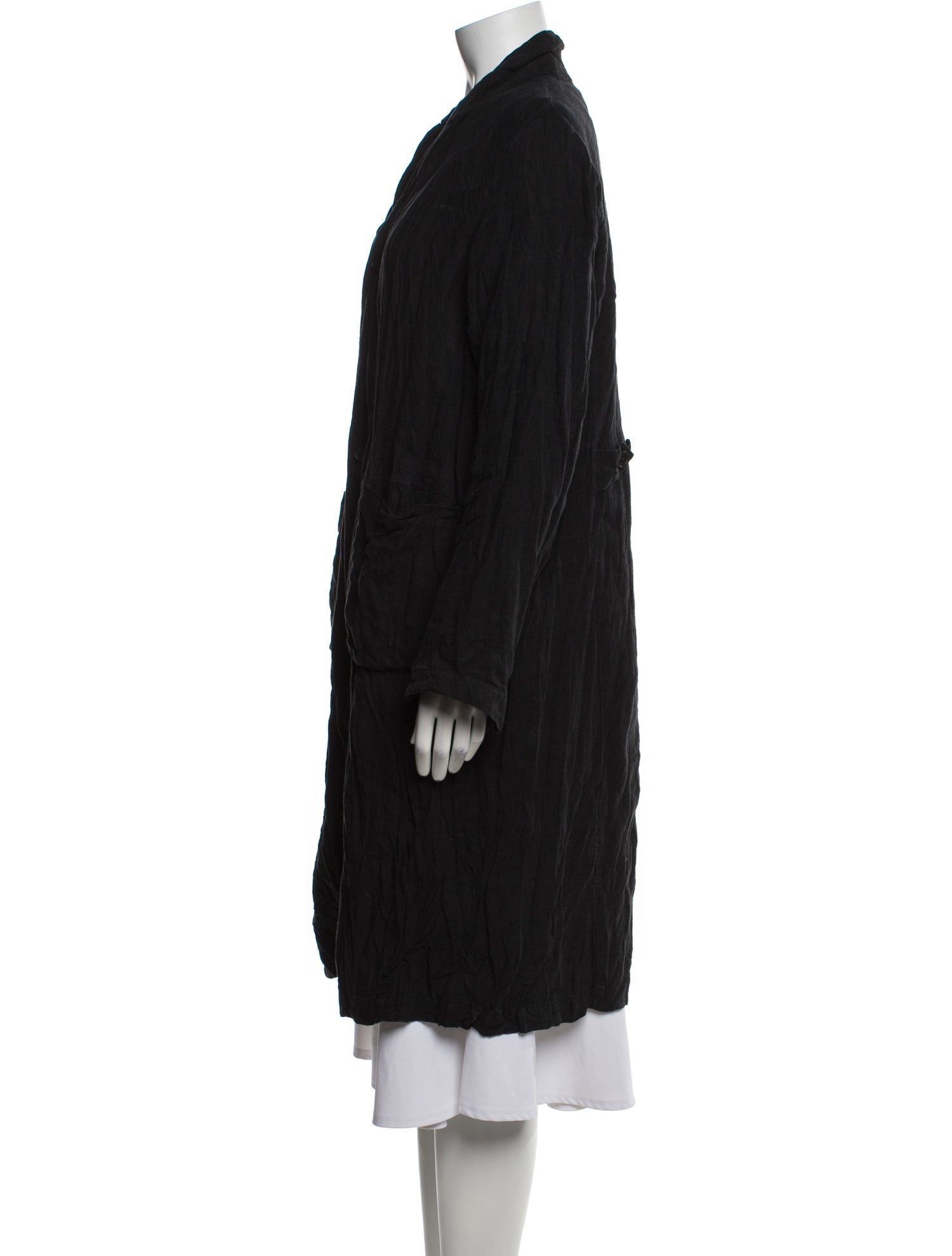 Pas De Calais Linen Faux Fur Coat