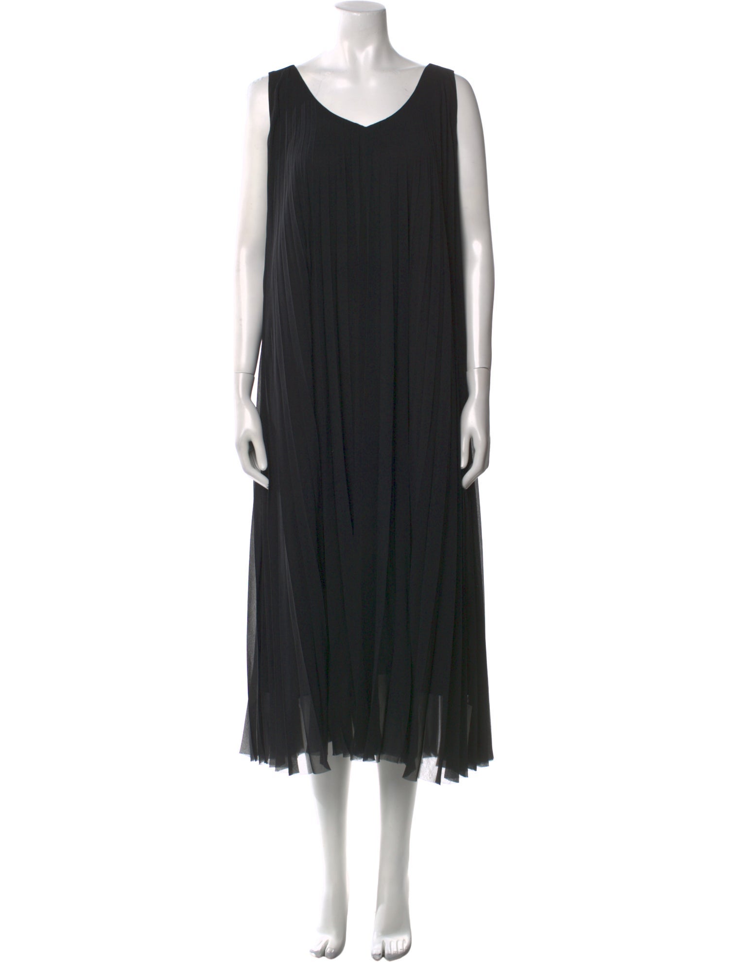 Pas De Calais Scoop Neck Long Dress