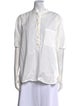 Pas De Calais Short Sleeve Button-Up Top