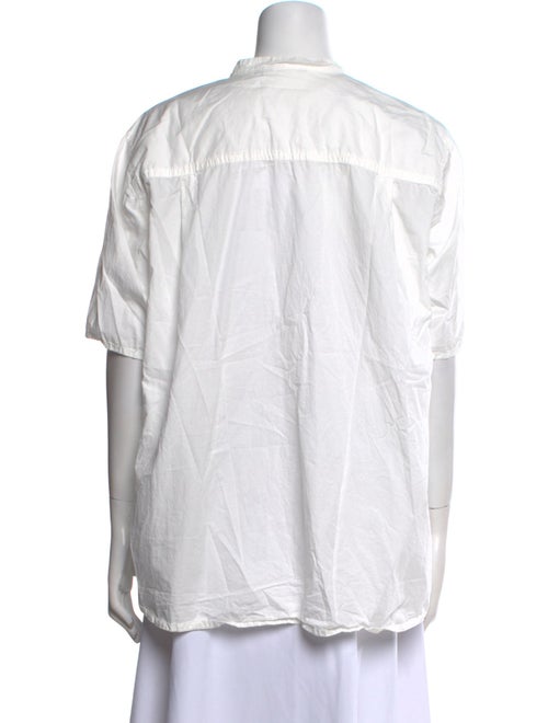 Pas De Calais Short Sleeve Button-Up Top