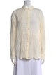 Pas De Calais Long Sleeve Button-Up Top