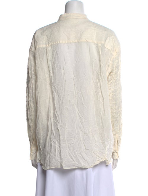 Pas De Calais Long Sleeve Button-Up Top