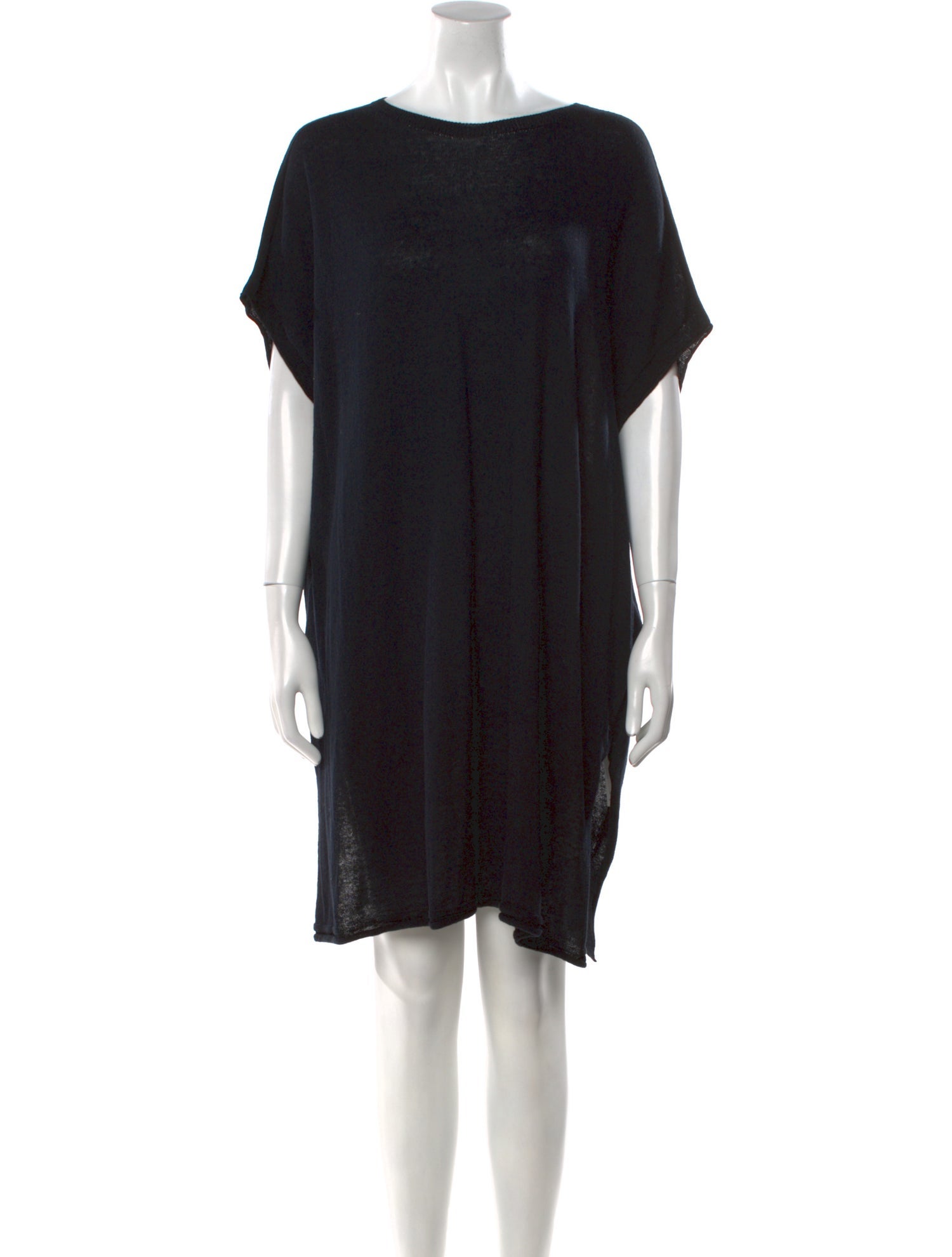 Pas De Calais Bateau Neckline Mini Dress
