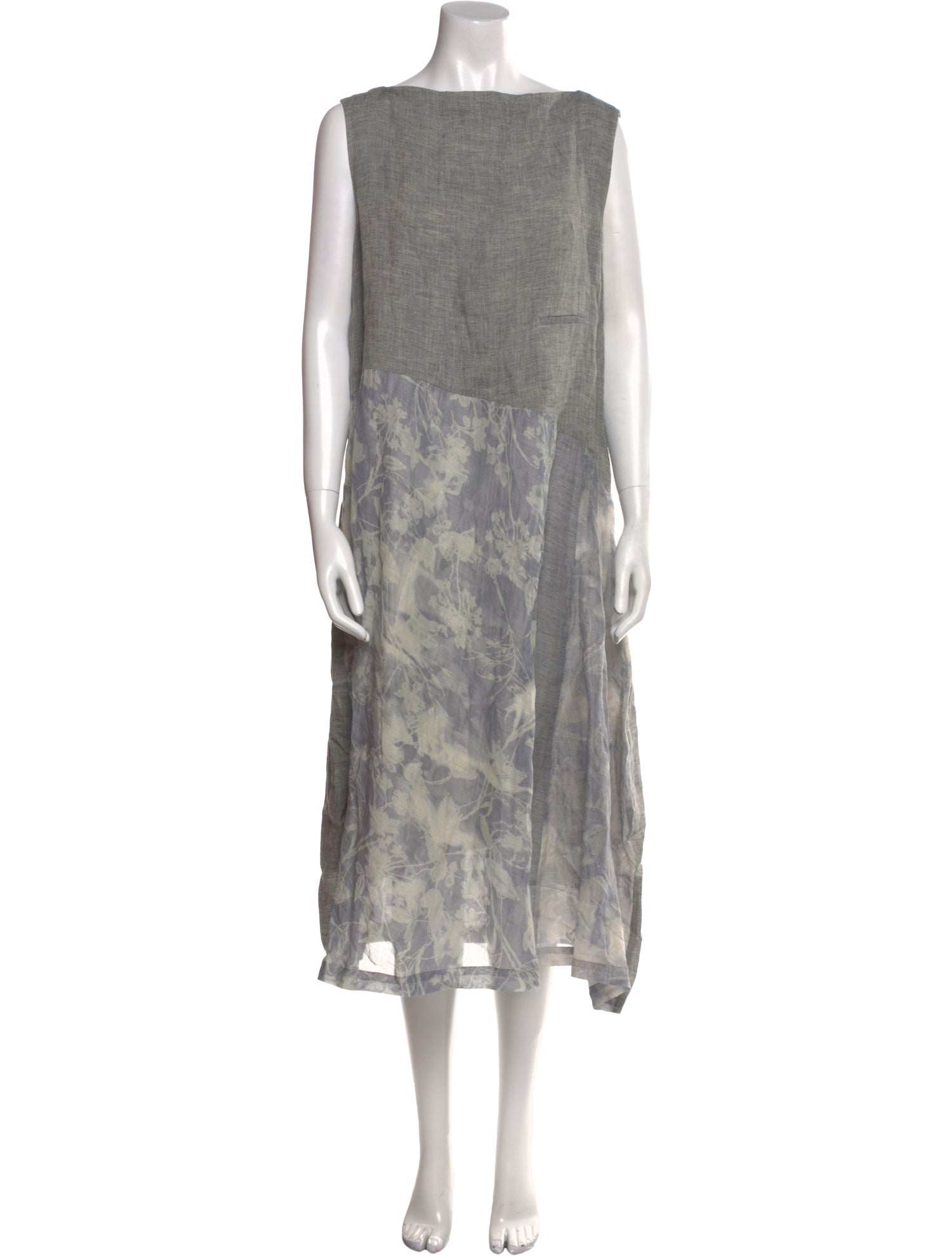 Pas De Calais Linen Midi Length Dress