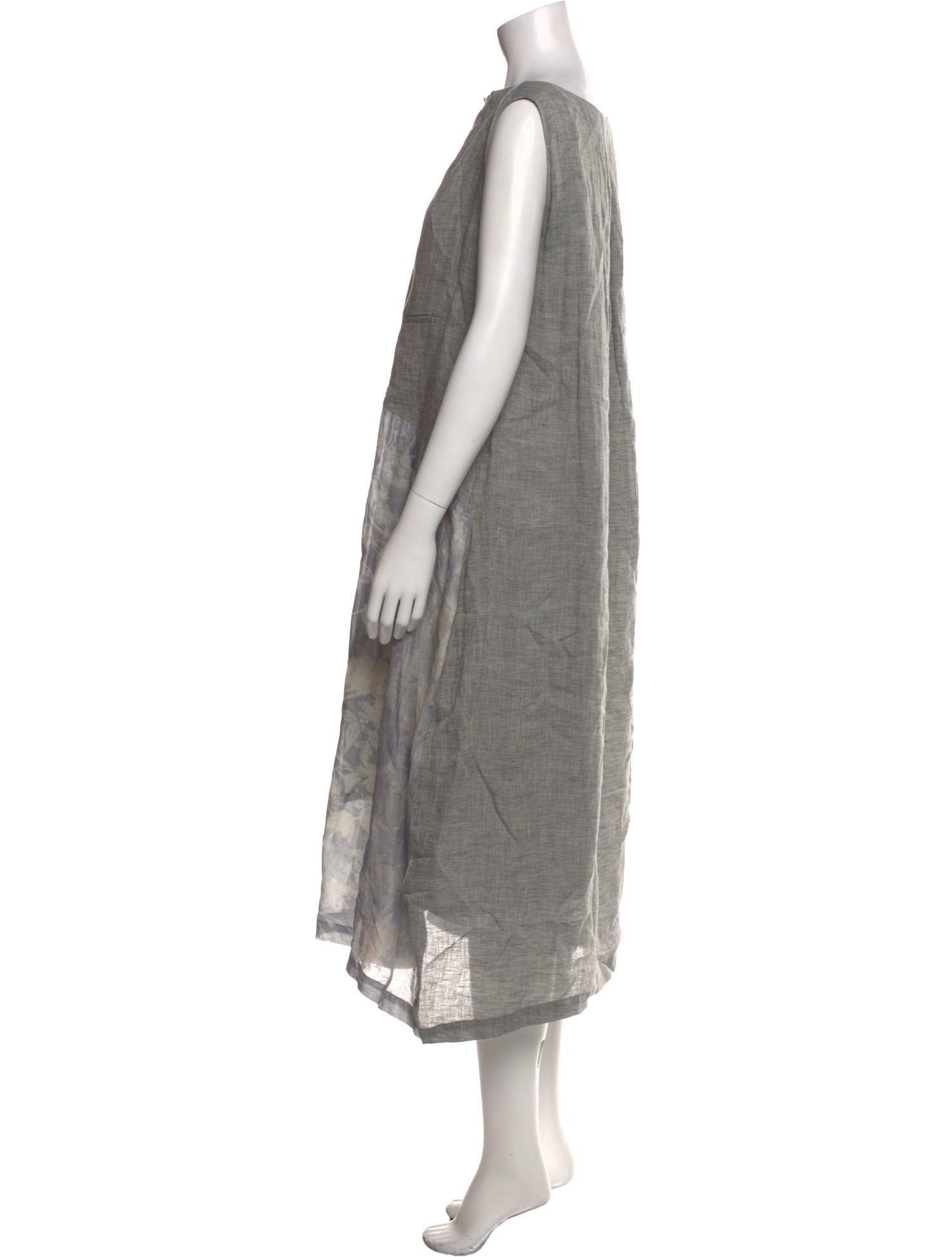 Pas De Calais Linen Midi Length Dress