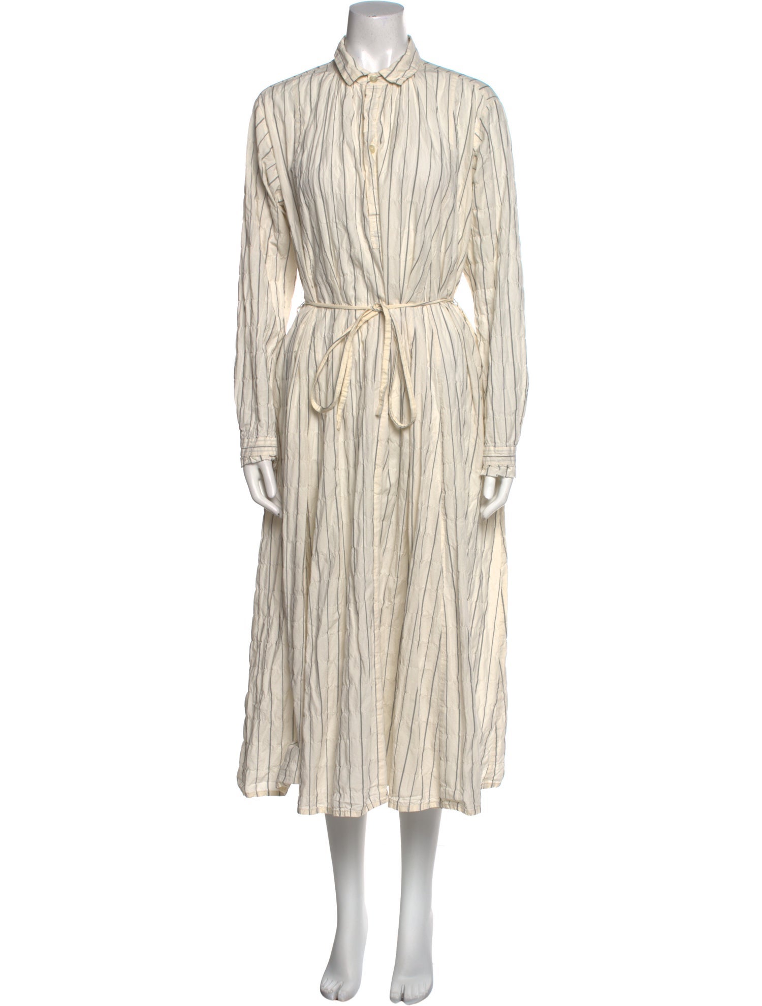 Pas De Calais Striped Midi Length Dress