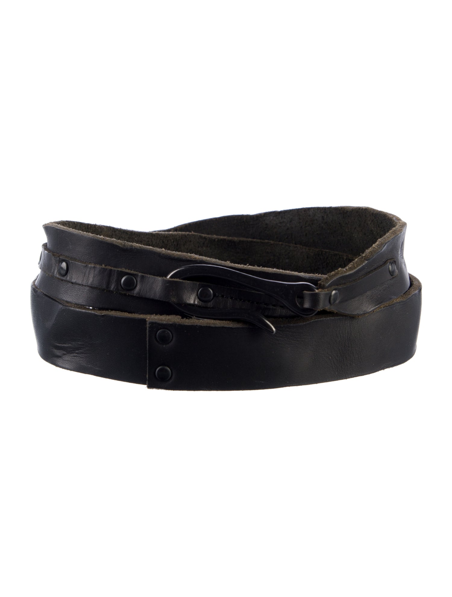 Pas De Calais Skinny Leather Belt