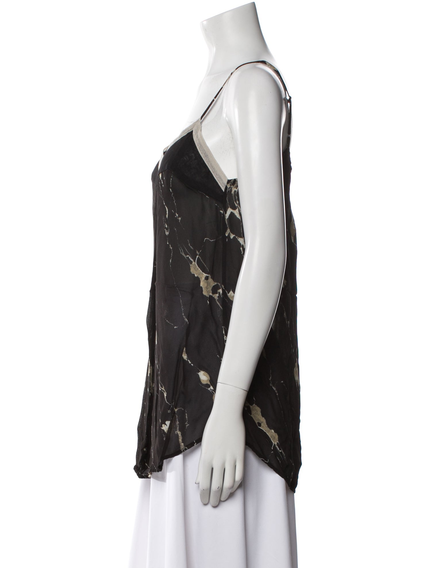 Pas De Calais V-Neck Sleeveless Top