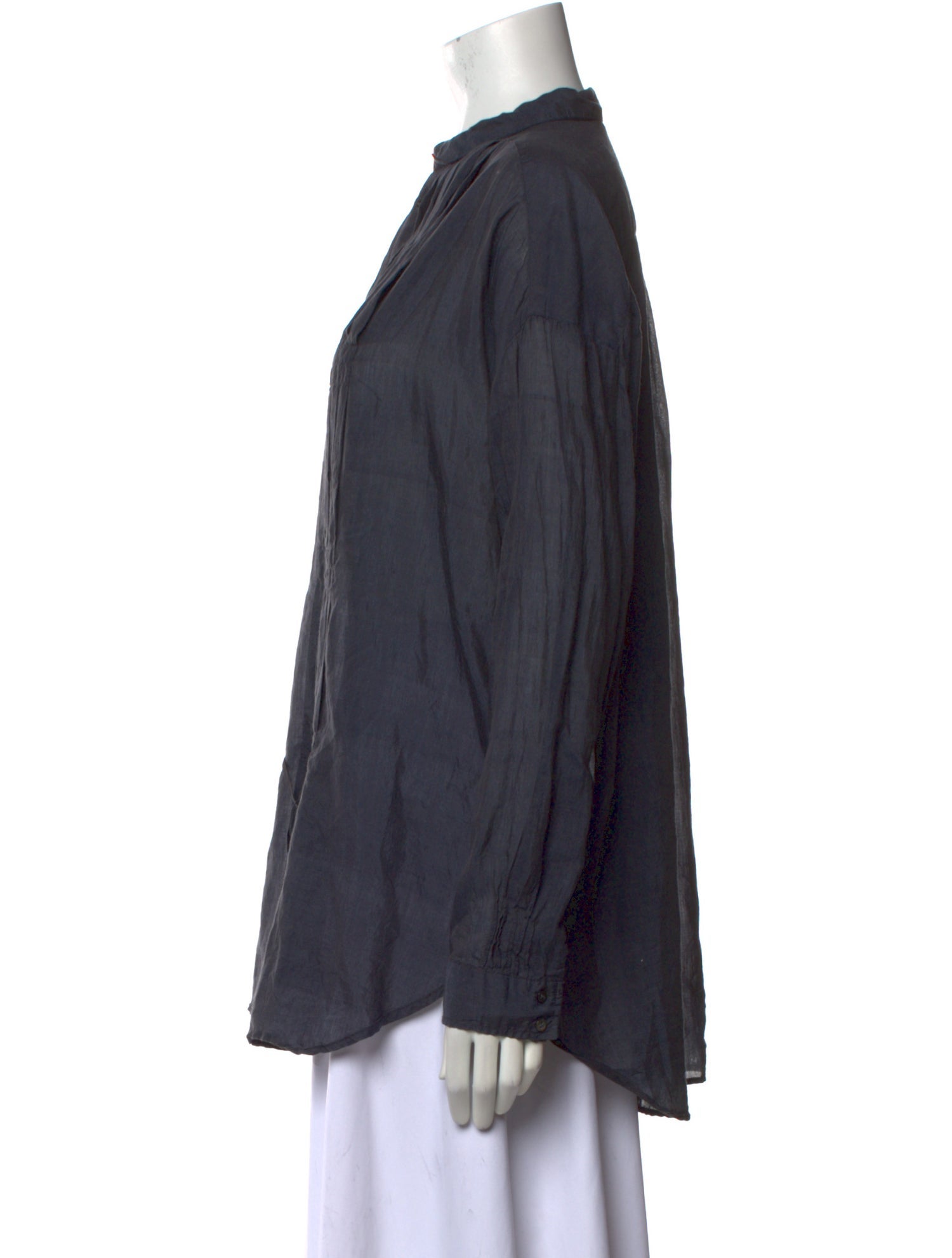 Pas De Calais Long Sleeve Button-Up Top