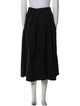Pas De Calais Pleated Accents Midi Length Skirt