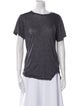 Pas De Calais Bateau Neckline Short Sleeve T-Shirt