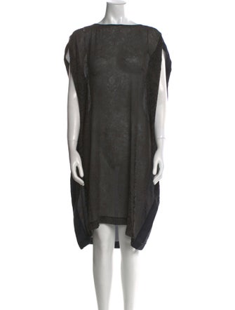 Pas De Calais Silk Knee-Length Dress