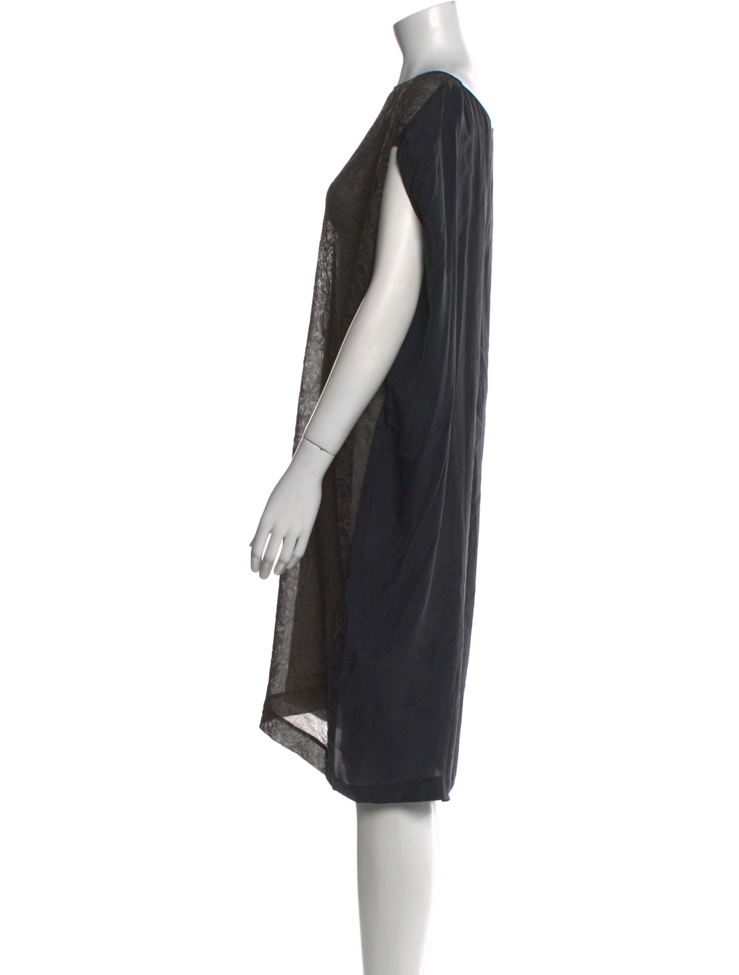 Pas De Calais Silk Knee-Length Dress