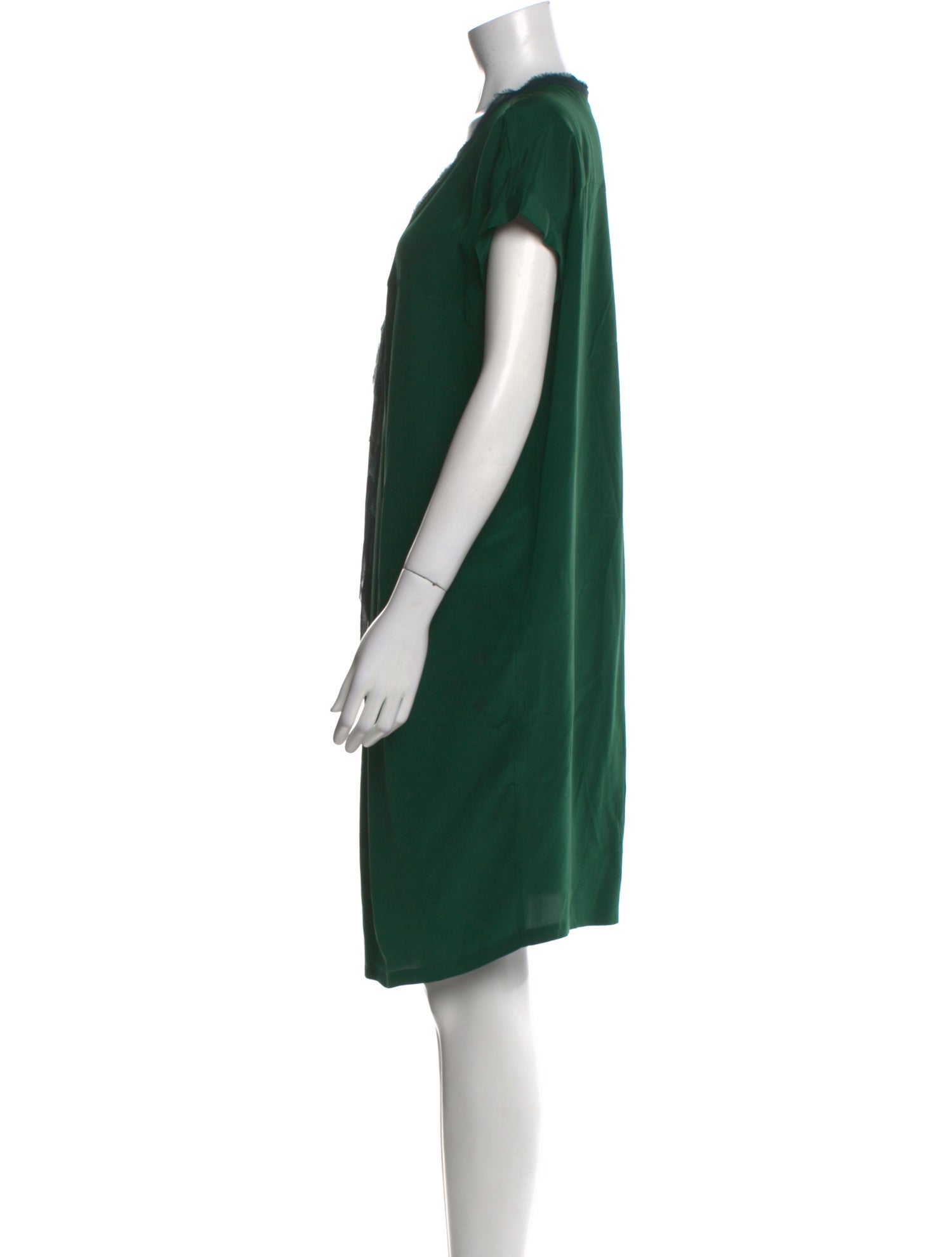 Pas De Calais Silk Knee-Length Dress