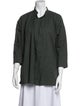 Pas De Calais Three-Quarter Sleeve Button-Up Top