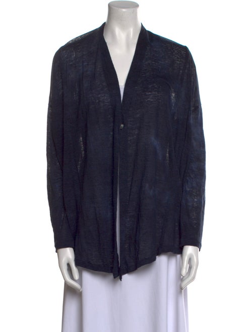 Pas De Calais Linen Open Front Sweater