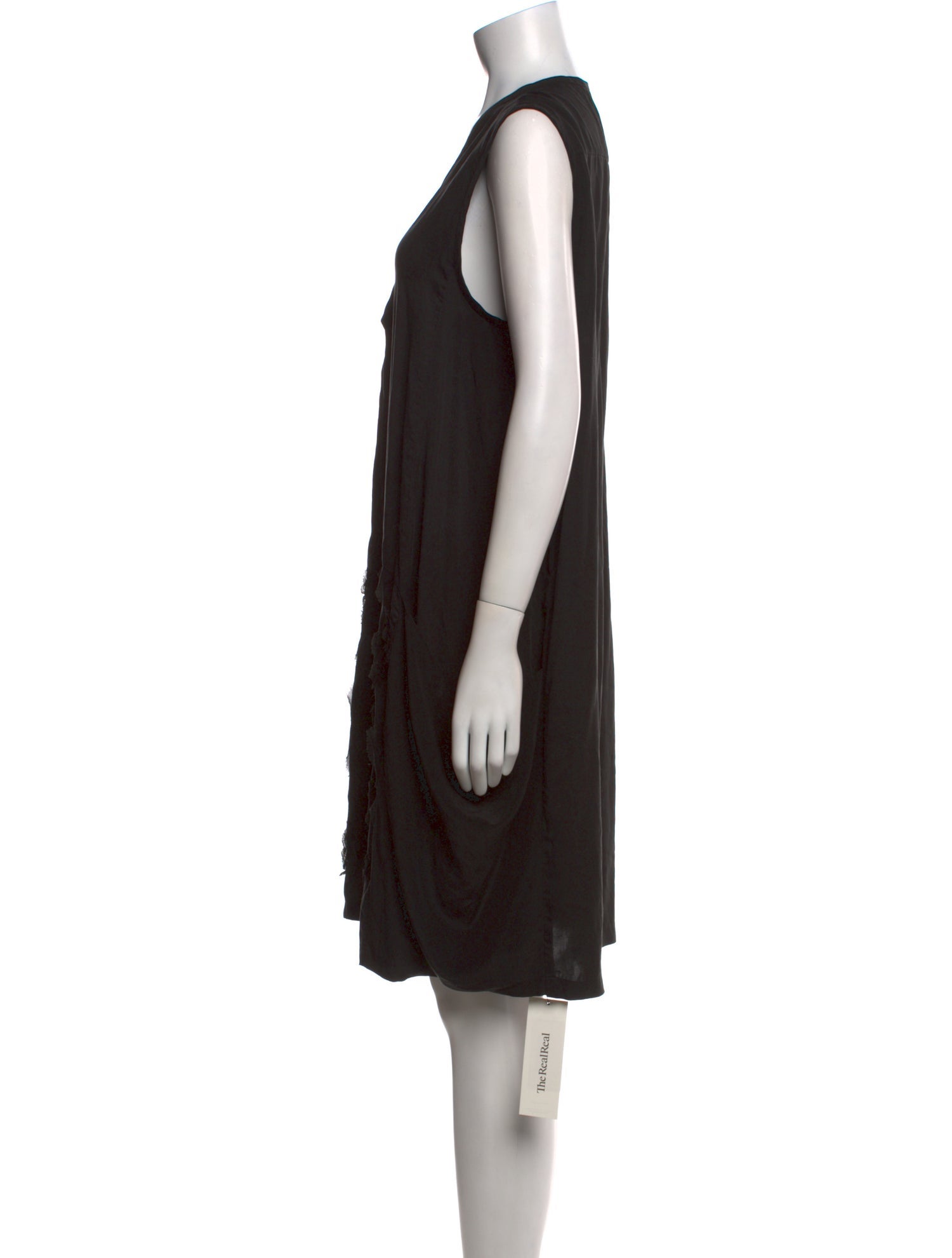 Pas De Calais V-Neck Knee-Length Dress