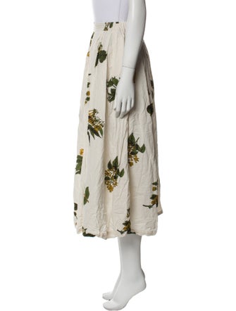 Pas De Calais Floral Print Midi Length Skirt