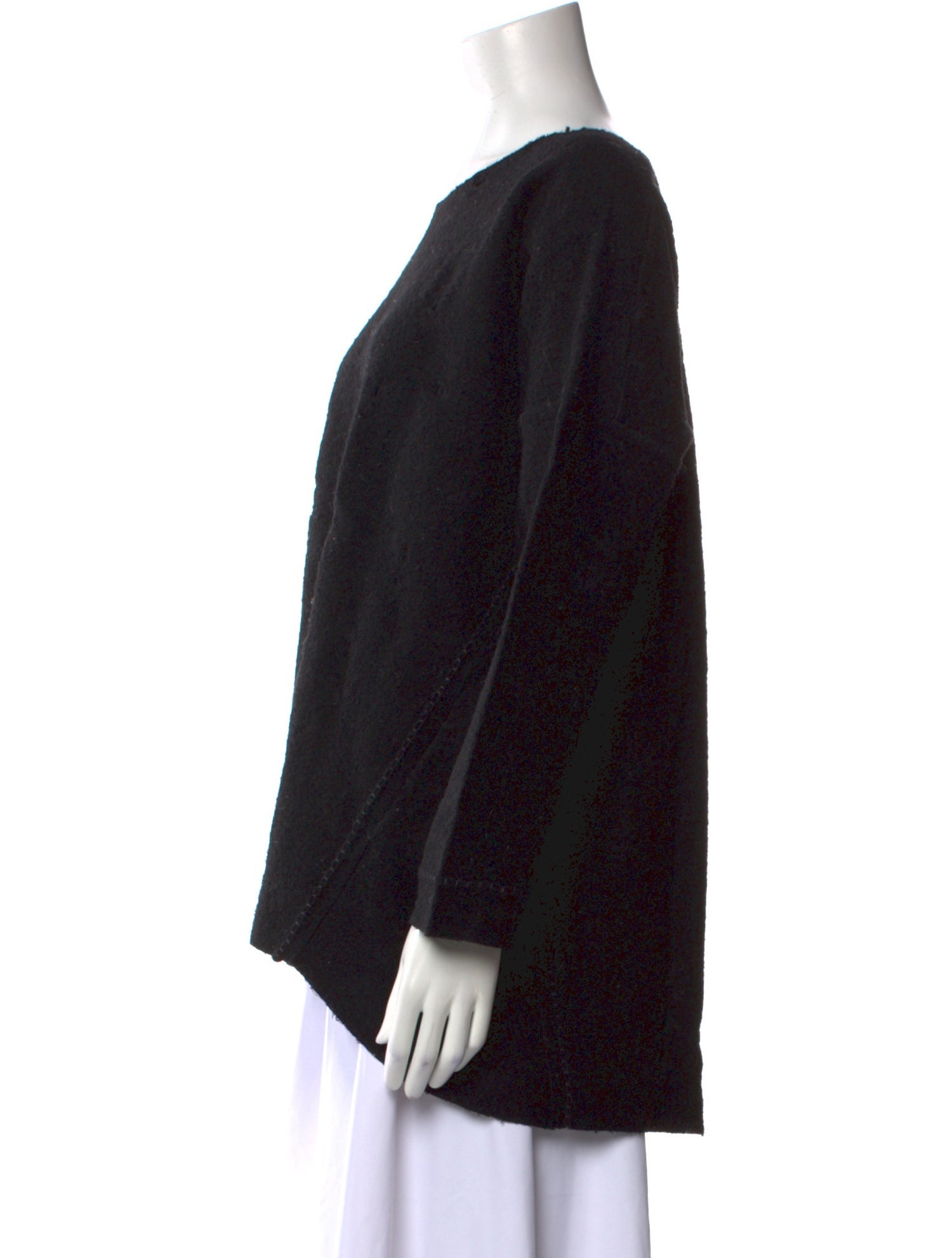 Pas De Calais Bateau Neckline Long Sleeve Sweatshirt