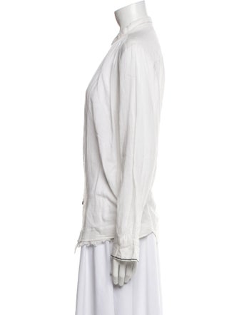 Pas De Calais Long Sleeve Button-Up Top