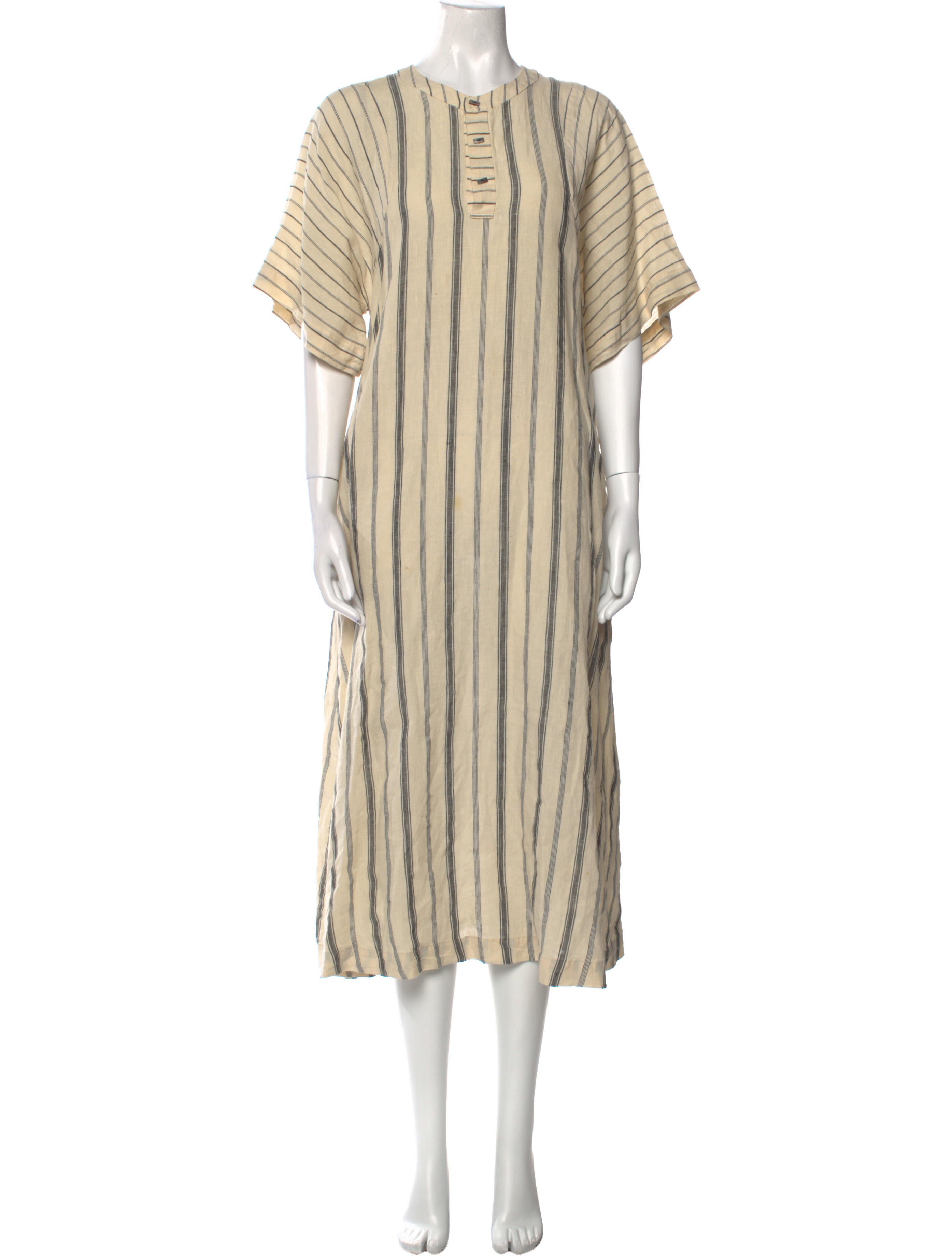 Pas De Calais Linen Long Dress
