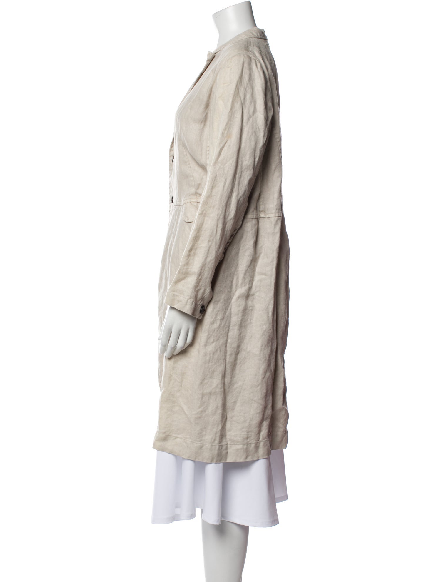 Pas De Calais Linen Trench Coat