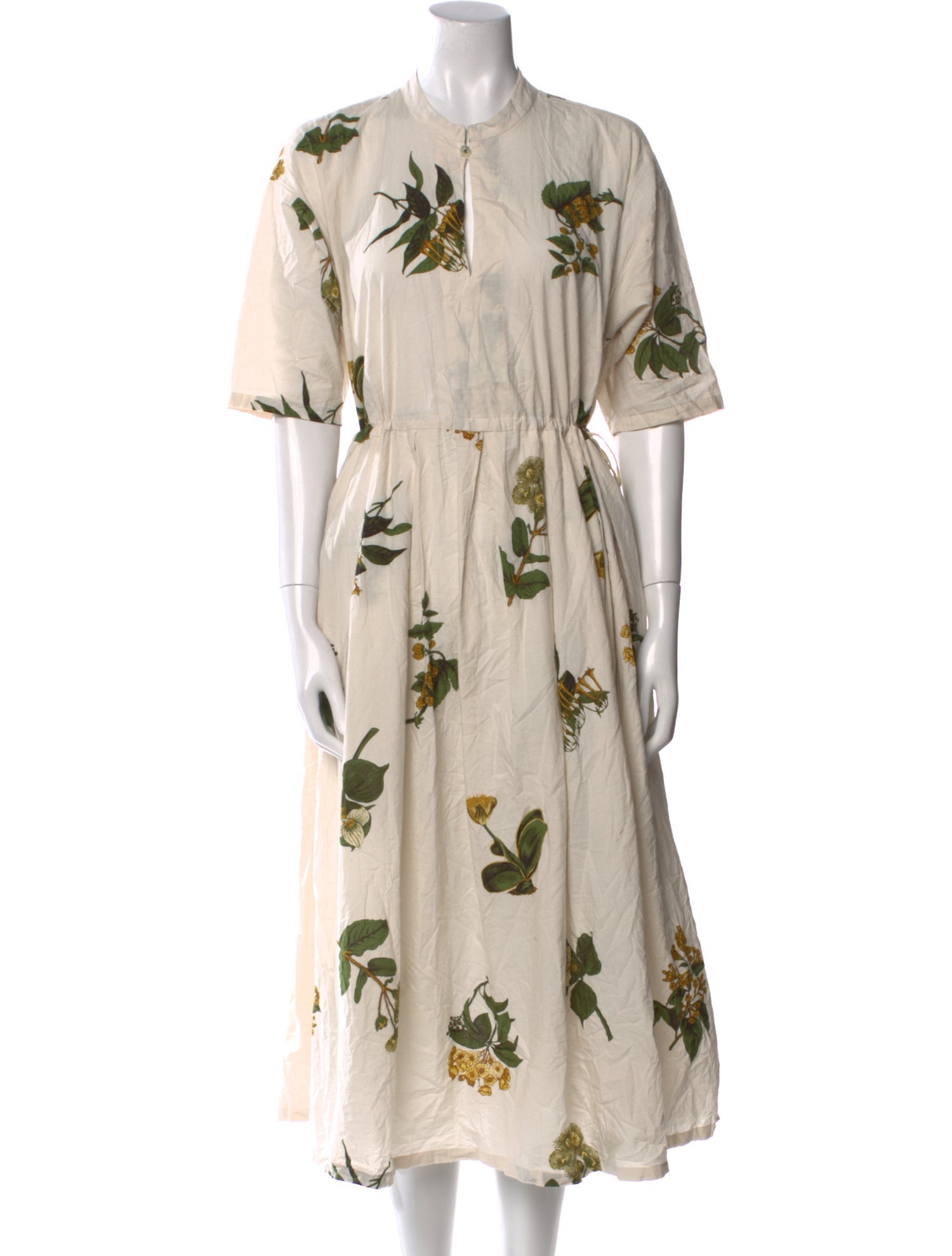 Pas De Calais Floral Print Knee-Length Dress