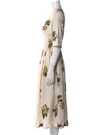 Pas De Calais Floral Print Knee-Length Dress