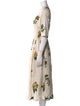 Pas De Calais Floral Print Knee-Length Dress