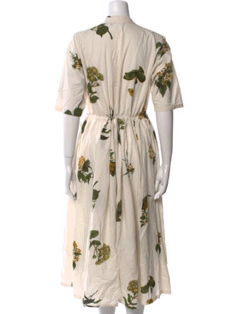 Pas De Calais Floral Print Knee-Length Dress