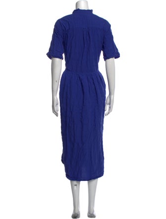 Pas De Calais Mock Neck Long Dress