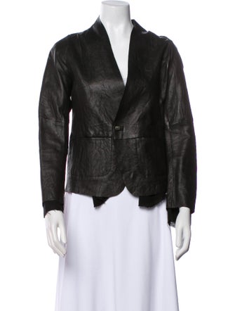 Pas De Calais Leather Evening Jacket