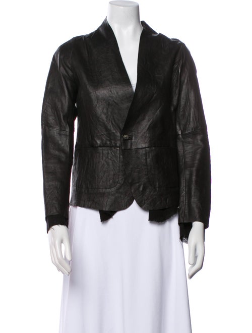 Pas De Calais Leather Evening Jacket