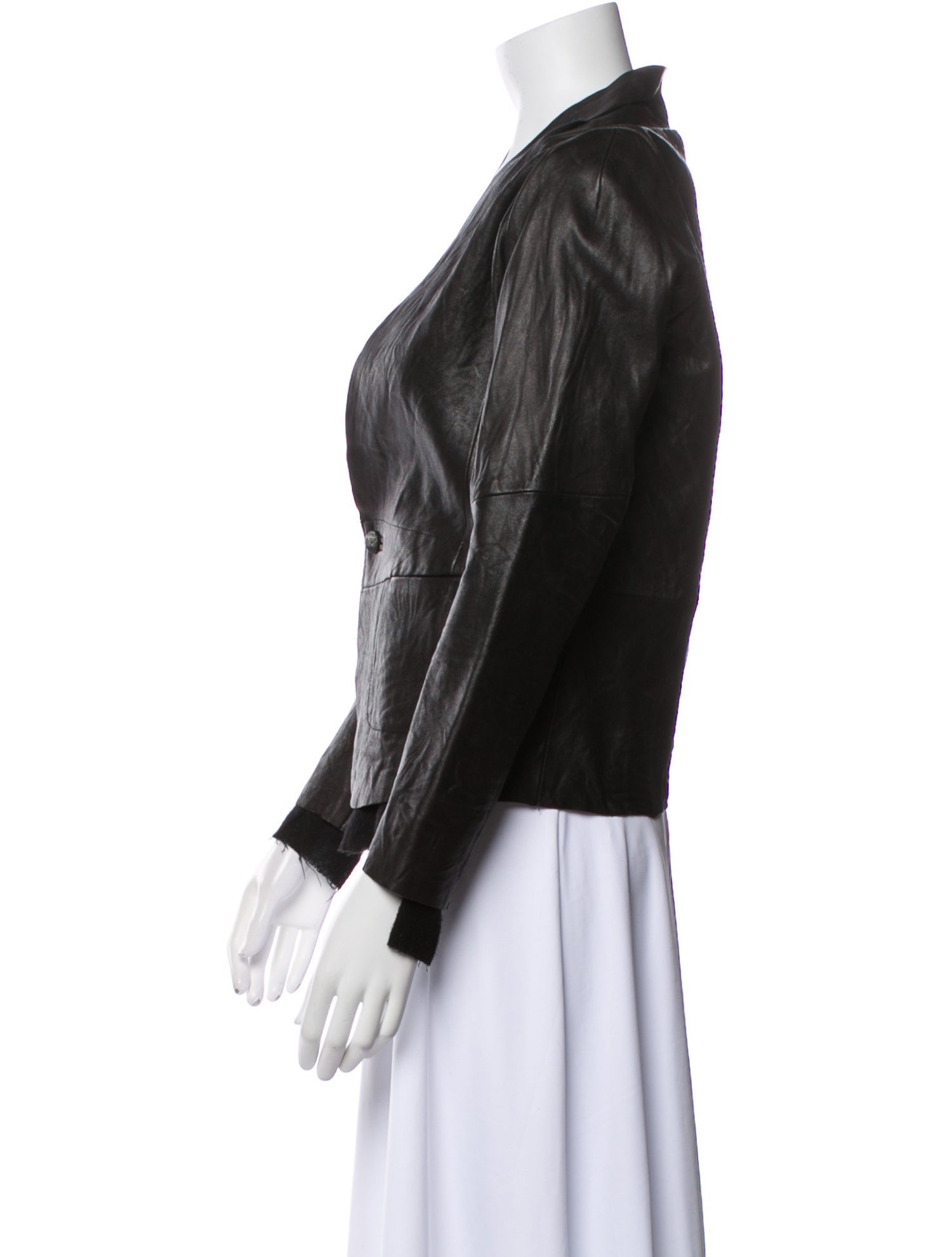 Pas De Calais Leather Evening Jacket