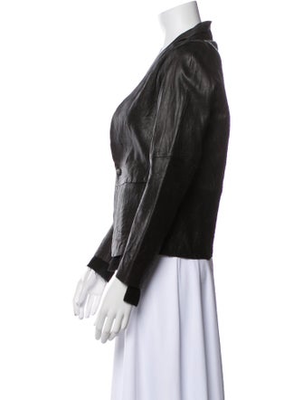 Pas De Calais Leather Evening Jacket