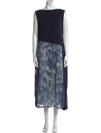 Pas De Calais Linen Midi Length Dress