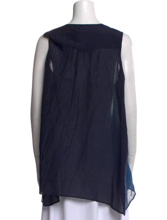 Pas De Calais Linen V-Neck Blouse