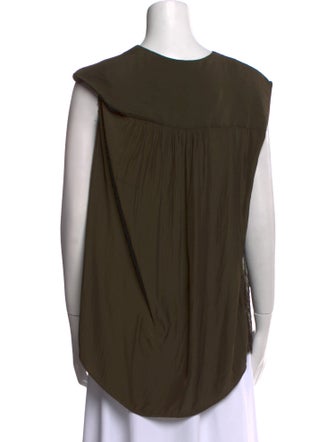 Pas De Calais Animal Print V-Neck Blouse