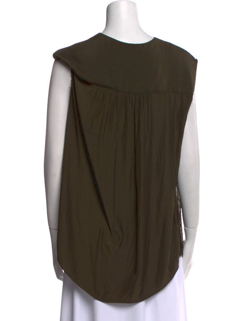 Pas De Calais Animal Print V-Neck Blouse