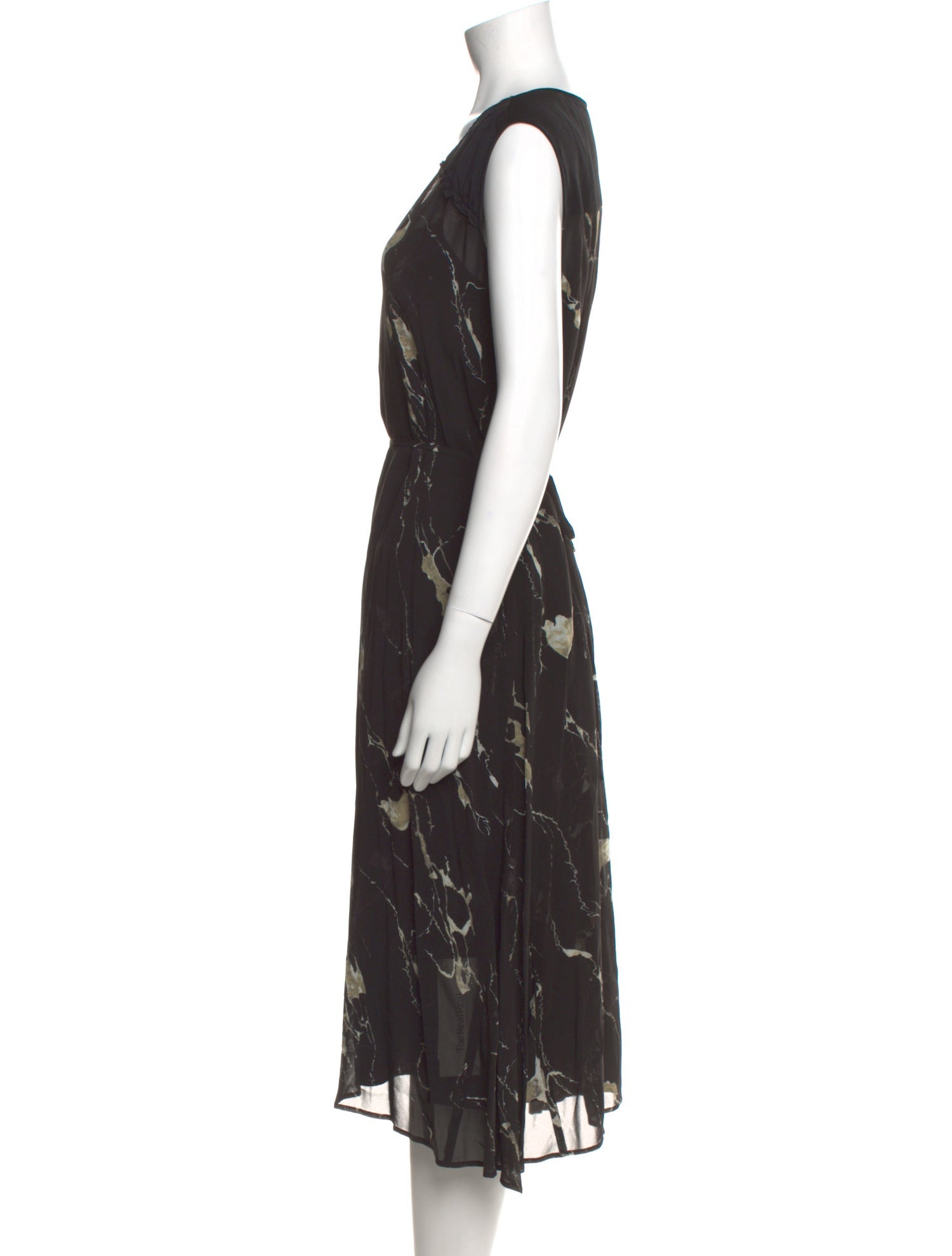 Pas De Calais Floral Print Midi Length Dress