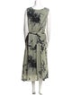 Pas De Calais Floral Print Long Dress
