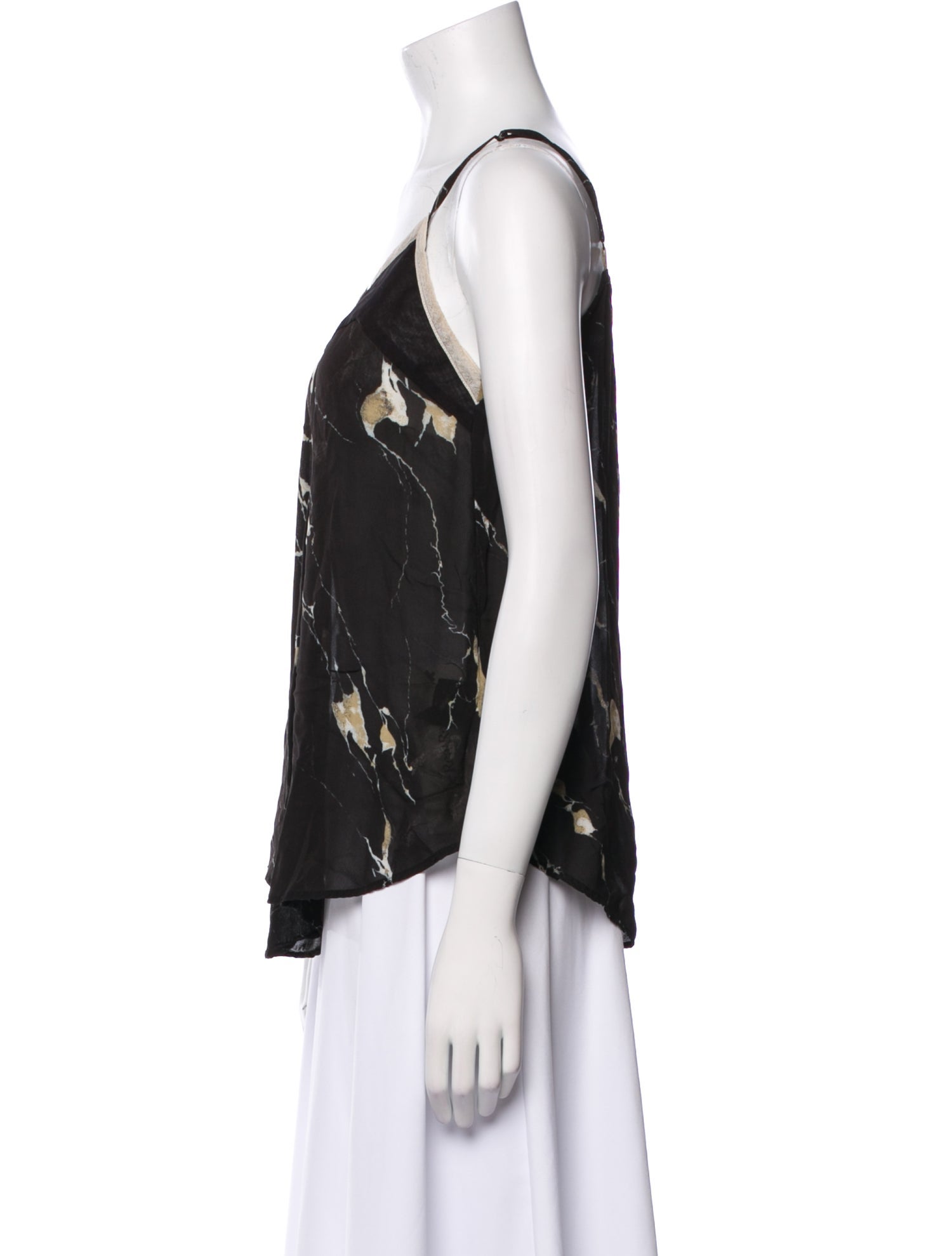 Pas De Calais Floral Print V-Neck Top