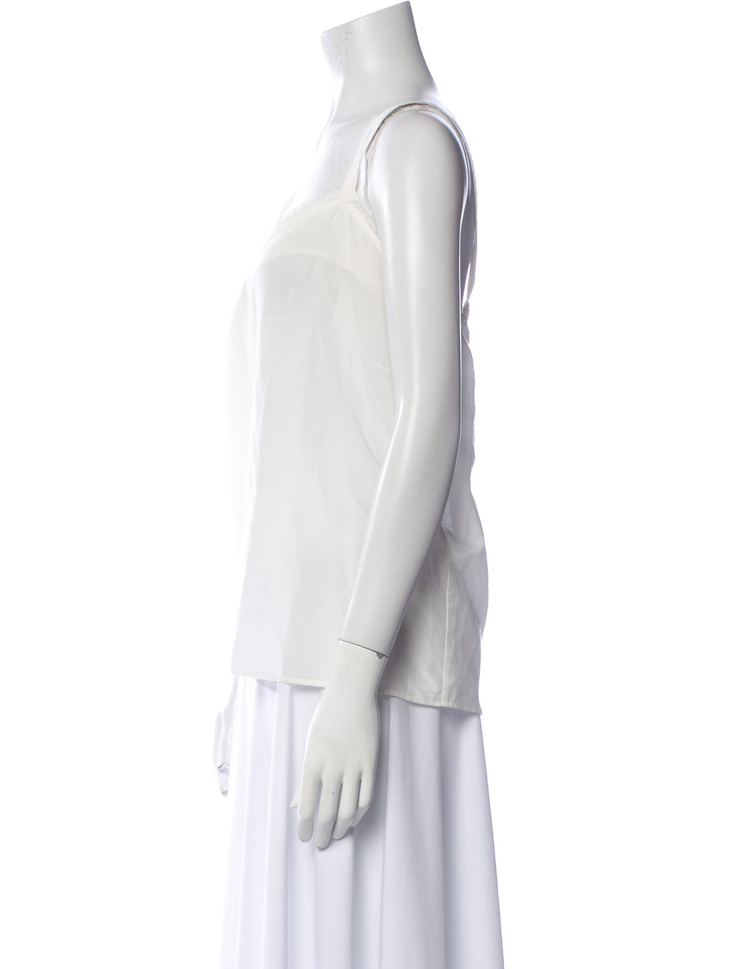 Pas De Calais Square Neckline Sleeveless Top
