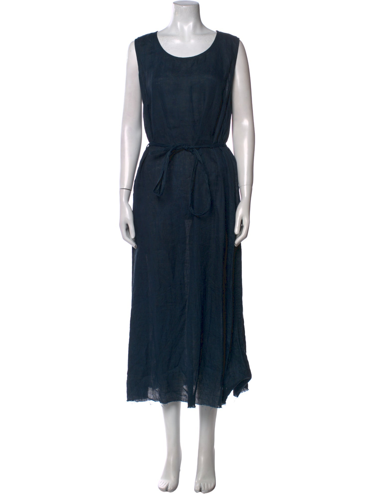 Pas De Calais Scoop Neck Long Dress