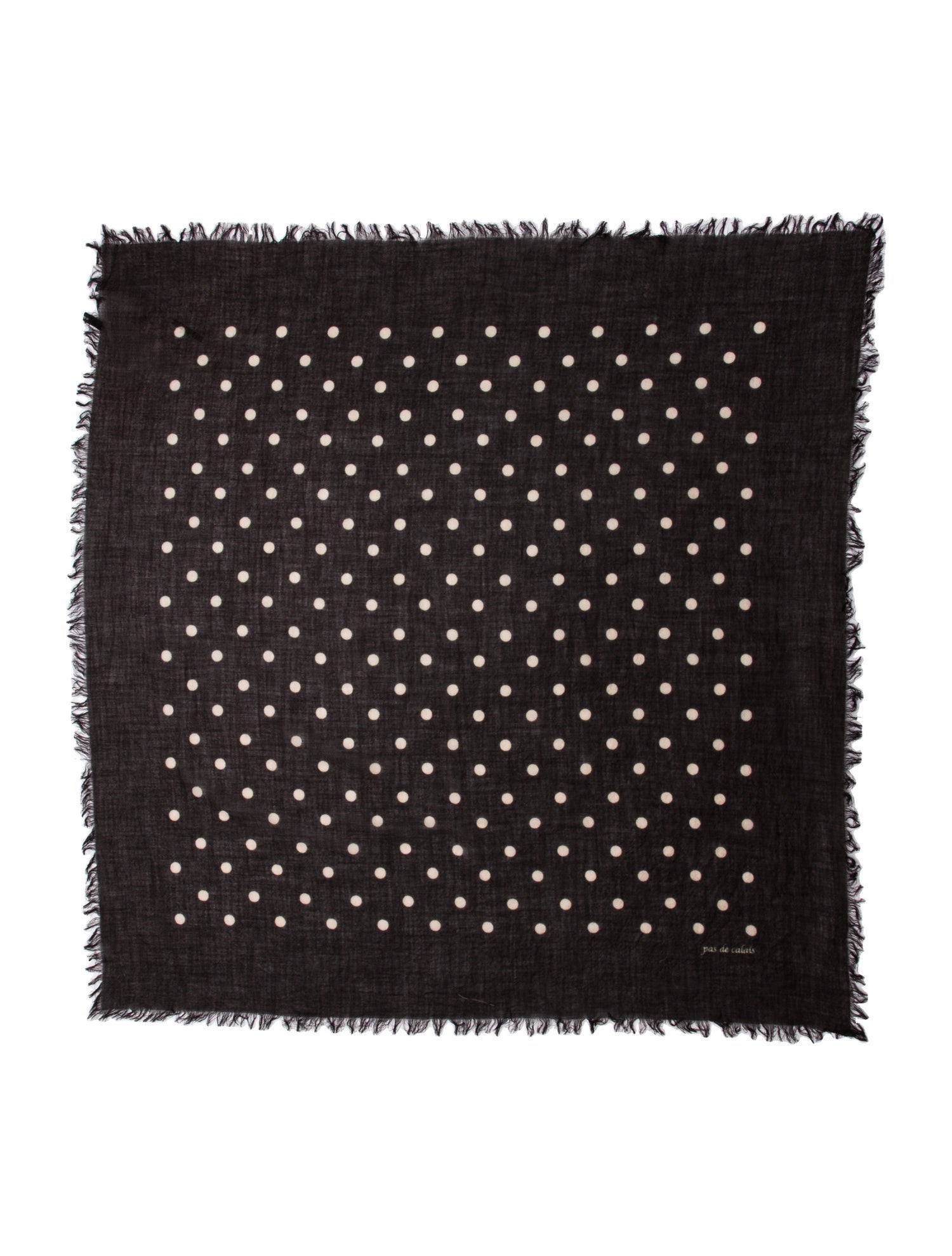 Pas De Calais Polka Dot Print Scarf