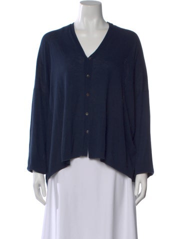 Pre-owned Pas De Calais V-neck Sweater In Blue