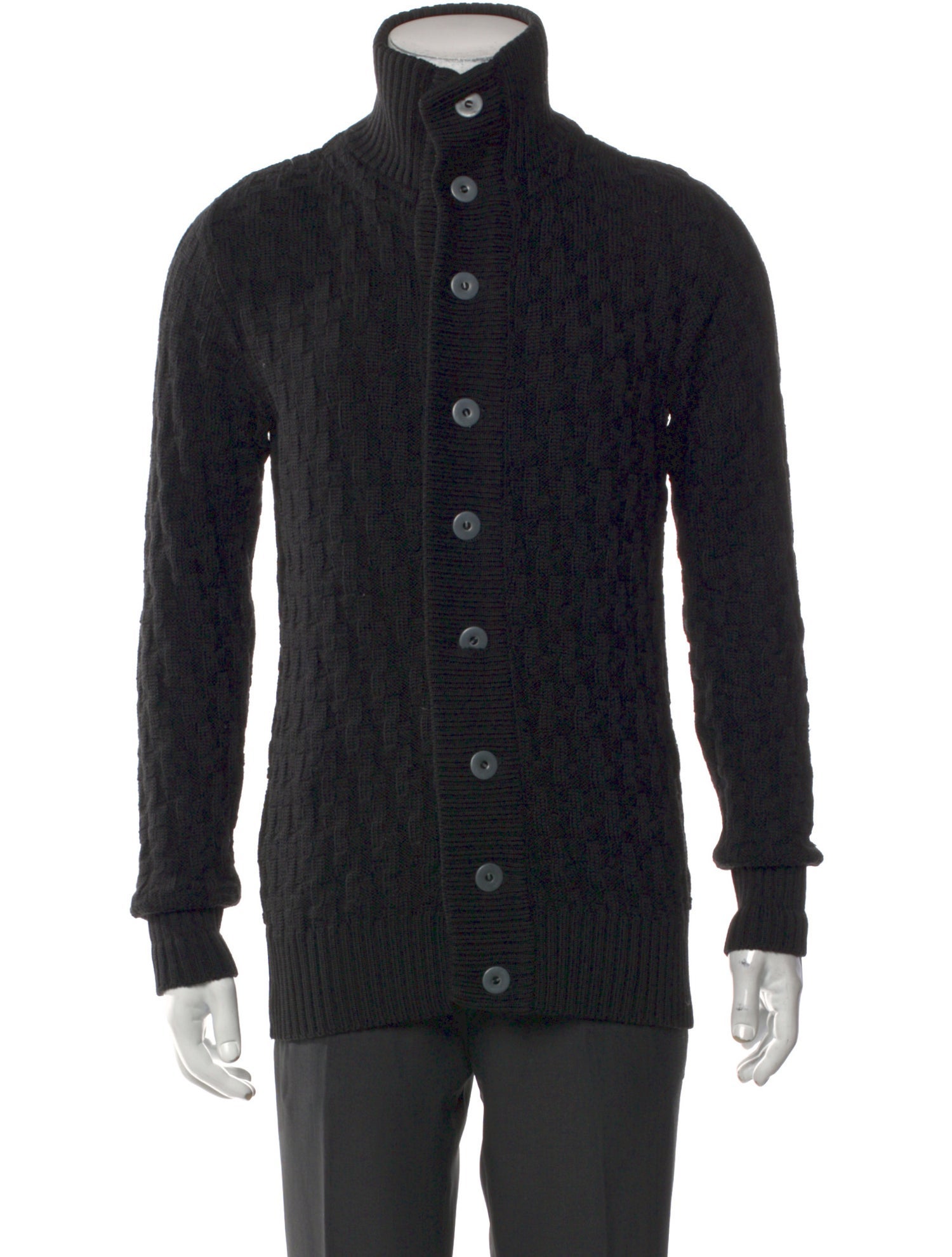 S.N.S. Herning Wool Mock Neck Cardigan