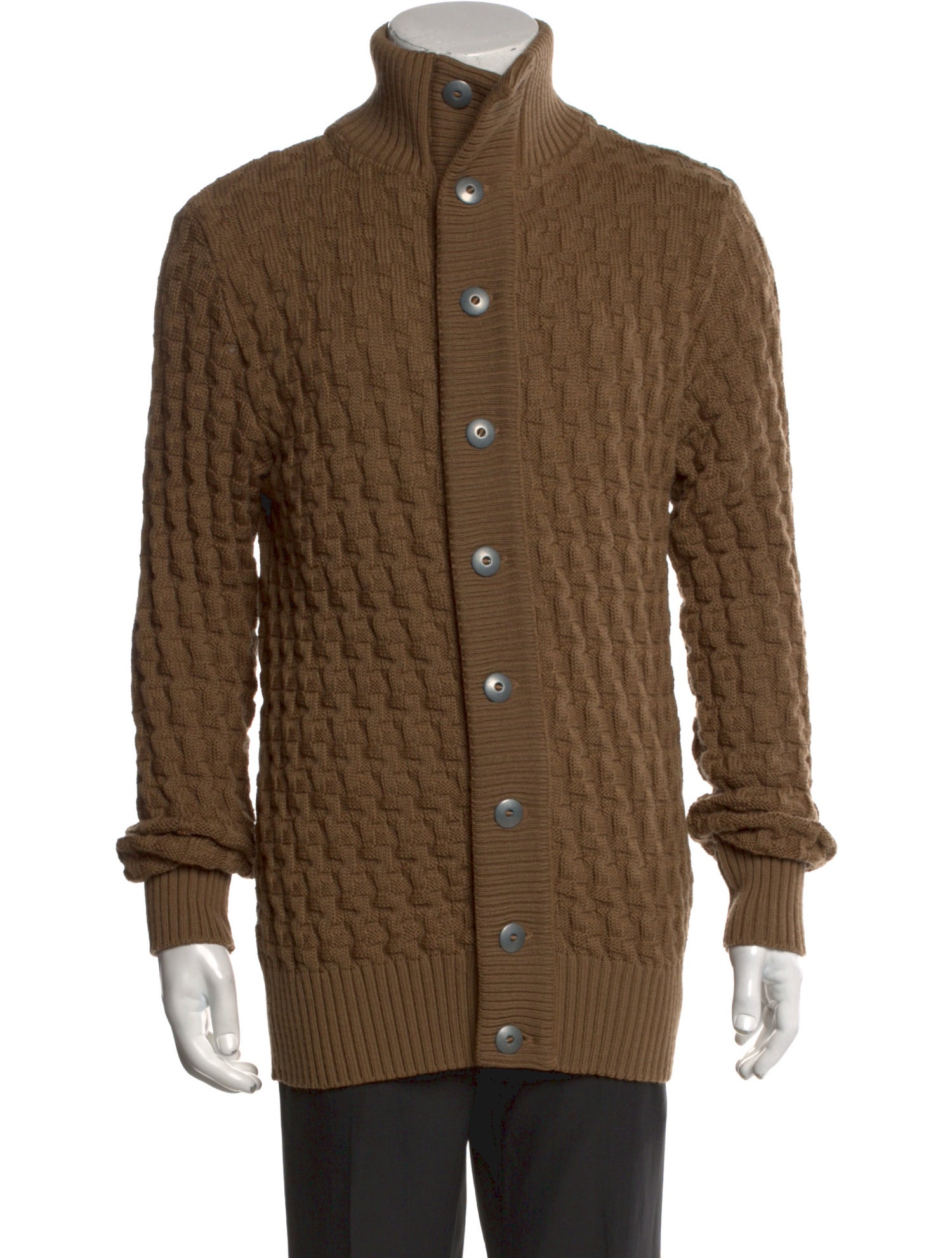 S.N.S. Herning Virgin Wool Turtleneck Cardigan