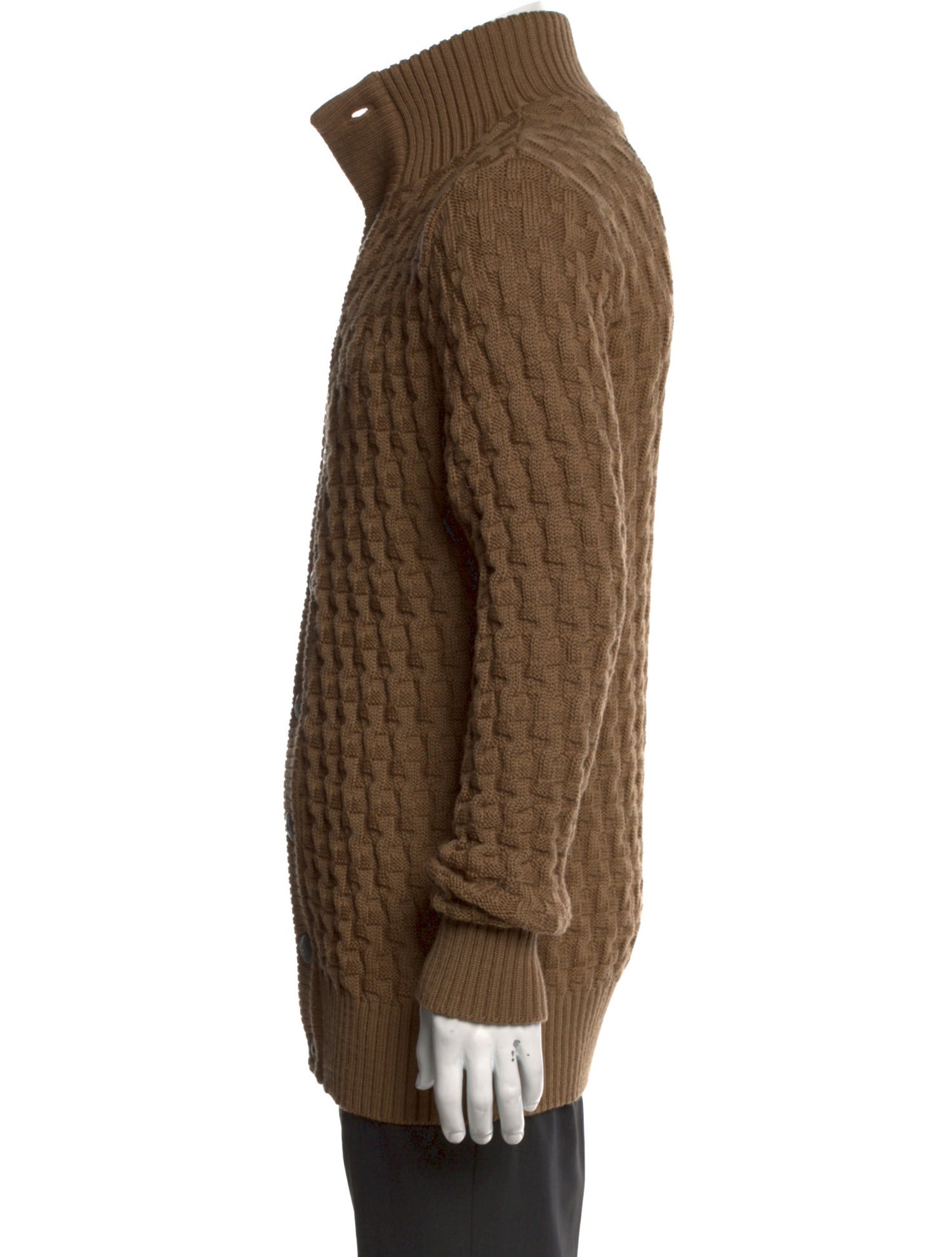 S.N.S. Herning Virgin Wool Turtleneck Cardigan