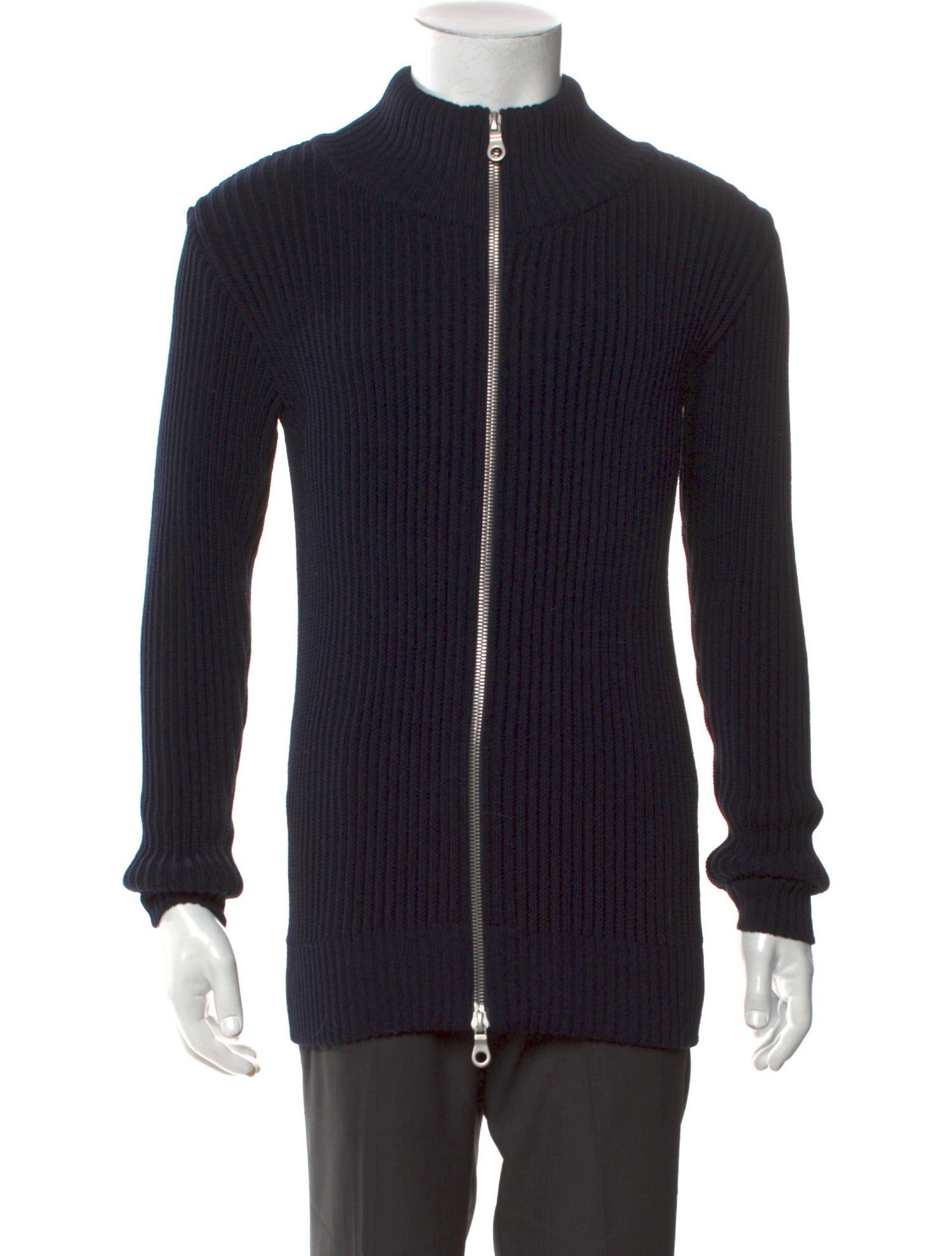 S.N.S. Herning Virgin Wool Mock Neck Cardigan